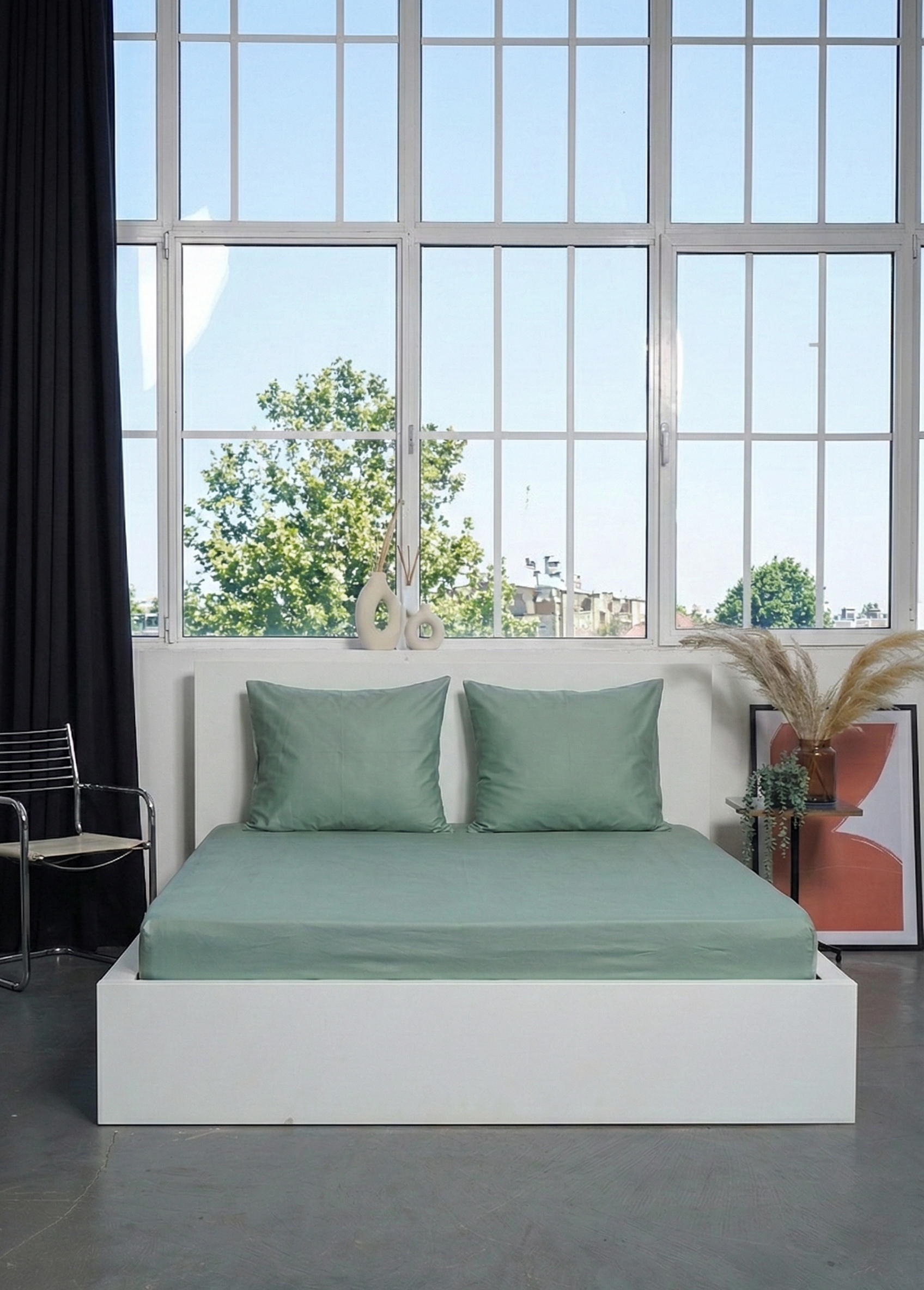 Hoeslaken - Jasmin Hush Groen